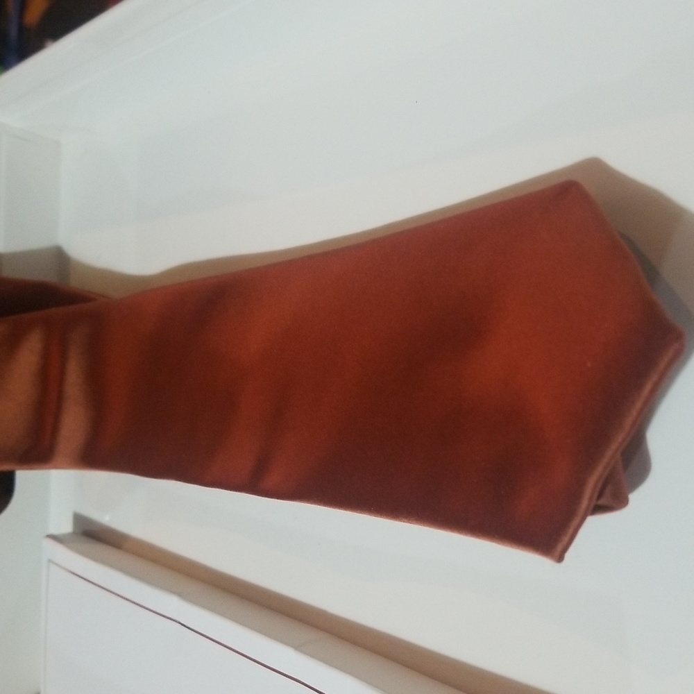 Men's Rust Necktie - Picture 5 of 5